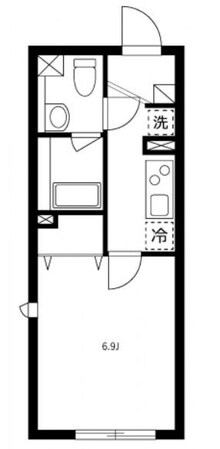 中目黒駅 徒歩7分 4階の物件間取画像